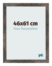 Bilderrahmen 46x61 cm Oxidiertes Metall MDF Bologna Vorne Messe | Yourdecoration.at