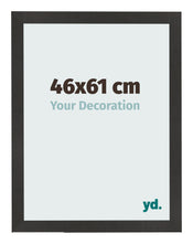 Bilderrahmen 46x61 cm Schwarz Matt MDF Bologna Vorne Messe | Yourdecoration.at