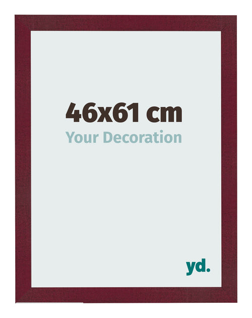 Bilderrahmen 46x61 cm Weinrot Gewischt MDF Bologna Vorne Messe | Yourdecoration.at