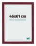 Bilderrahmen 46x61 cm Weinrot Gewischt MDF Bologna Vorne Messe | Yourdecoration.at