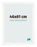 Bilderrahmen 46x61 cm Weiss Hochglanz MDF Bologna Vorne Messe | Yourdecoration.at