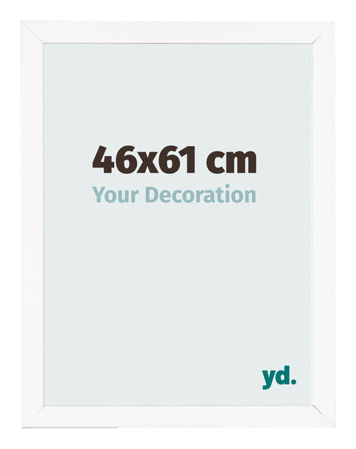 Bilderrahmen 46x61 cm Weiss Matt MDF Bologna Vorne Messe | Yourdecoration.at