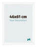 Bilderrahmen 46x61 cm Weiss Matt MDF Bologna Vorne Messe | Yourdecoration.at