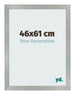 Bilderrahmen 46x61cm Aluminium Gebürstet MDF Bologna Vorne Messe | Yourdecoration.at