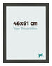 Bilderrahmen 46x61cm Antrazit MDF Bologna Vorne Messe | Yourdecoration.at