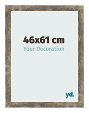 Bilderrahmen 46x61cm Blau Gold Meliert MDF Bologna Vorne Messe | Yourdecoration.at