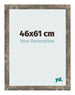 Bilderrahmen 46x61cm Blau Gold Meliert MDF Bologna Vorne Messe | Yourdecoration.at