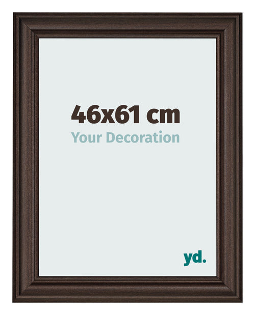 Bilderrahmen 46x61cm Eiche Dunkel MDF Lazio Vorne Messe | Yourdecoration.at