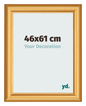 Bilderrahmen 46x61cm Gold Matt MDF Lazio Vorne Messe | Yourdecoration.at