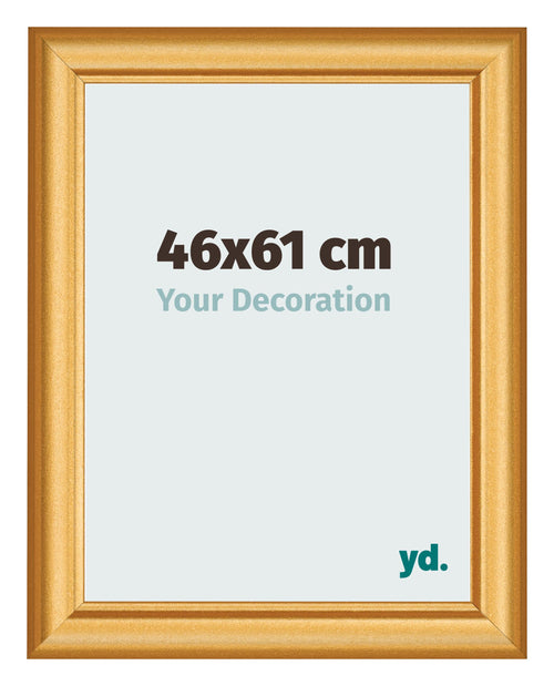 Bilderrahmen 46x61cm Gold Matt MDF Lazio Vorne Messe | Yourdecoration.at