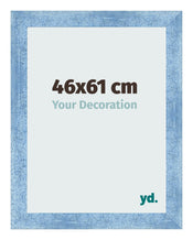 Bilderrahmen 46x61cm Hellblau Gewischt MDF Pisa Vorne Messe | Yourdecoration.at