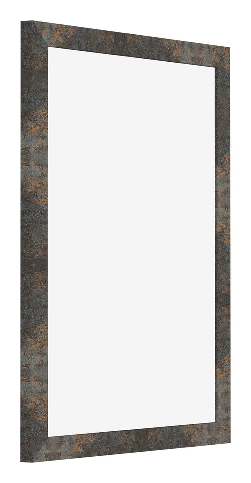 Bilderrahmen 46x61cm Oxidiertes Metall MDF Bologna Vorne Schrag | Yourdecoration.at