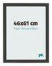 Bilderrahmen 46x61cm Schwarz Gemasert MDF Bologna Vorne Messe | Yourdecoration.at