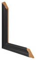 Bilderrahmen 46x61cm Schwarz Gemasert MDF Lazio Detail Querschnitte | Yourdecoration.at