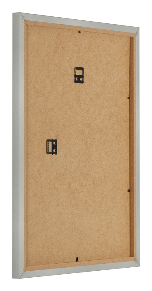 Bilderrahmen 46x61cm Silber Matt MDF Bologna Ruckseite Schrag | Yourdecoration.at