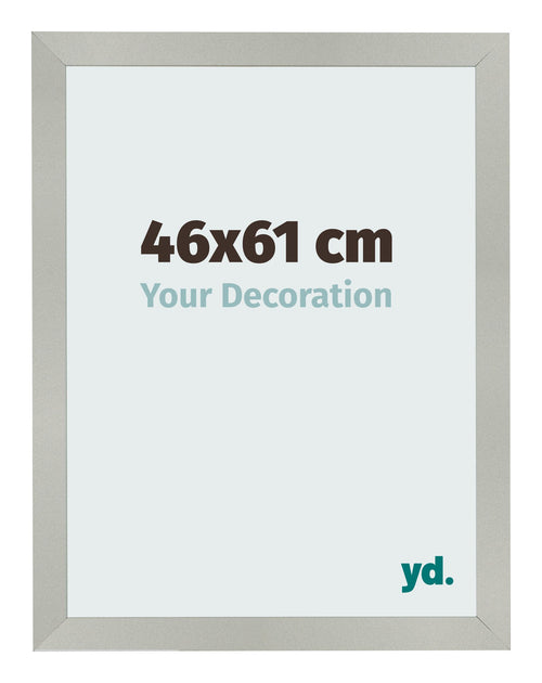 Bilderrahmen 46x61cm Silber Matt MDF Bologna Vorne Messe | Yourdecoration.at