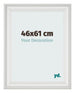 Bilderrahmen 46x61cm Weiss Gewischt MDF Lazio Vorne Messe | Yourdecoration.at