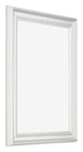 Bilderrahmen 46x61cm Weiss Gewischt MDF Lazio Vorne Schrag | Yourdecoration.at
