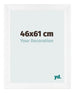 Bilderrahmen 46x61cm Weiß Vintage MDF Pisa Vorne Messe | Yourdecoration.at