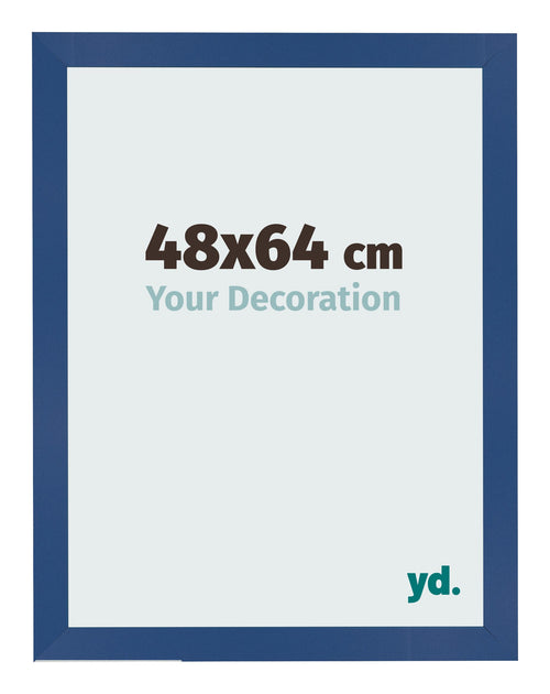 Bilderrahmen 48x64 cm Dunkelblau MDF Bologna Vorne Messe | Yourdecoration.at
