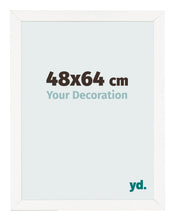 Bilderrahmen 48x64 cm Weiss Hochglanz MDF Bologna Vorne Messe | Yourdecoration.at