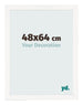 Bilderrahmen 48x64 cm Weiss Hochglanz MDF Bologna Vorne Messe | Yourdecoration.at