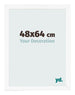 Bilderrahmen 48x64 cm Weiss Matt MDF Bologna Vorne Messe | Yourdecoration.at