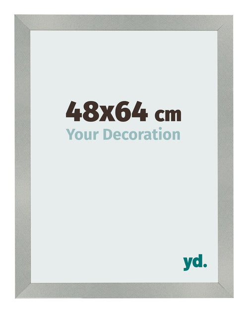 Bilderrahmen 48x64cm Aluminium Gebürstet MDF Bologna Vorne Messe | Yourdecoration.at