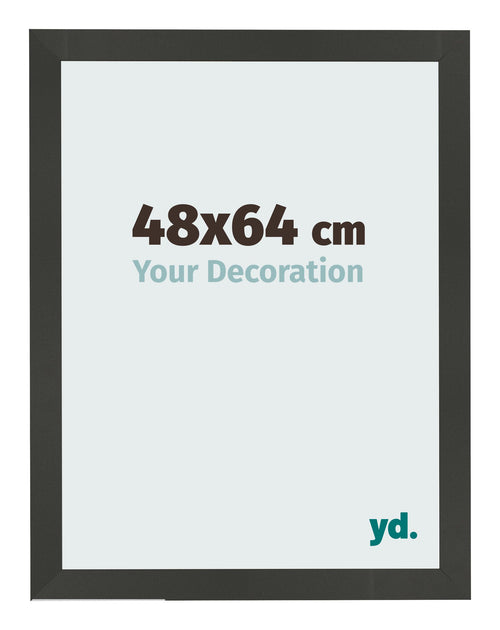 Bilderrahmen 48x64cm Antrazit MDF Bologna Vorne Messe | Yourdecoration.at