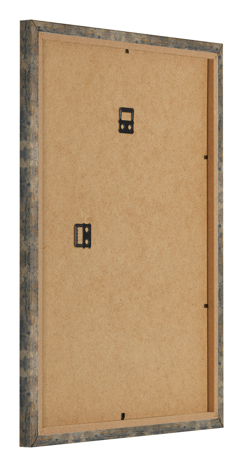 Bilderrahmen 48x64cm Blau Gold Meliert MDF Bologna Ruckseite Schrag | Yourdecoration.at