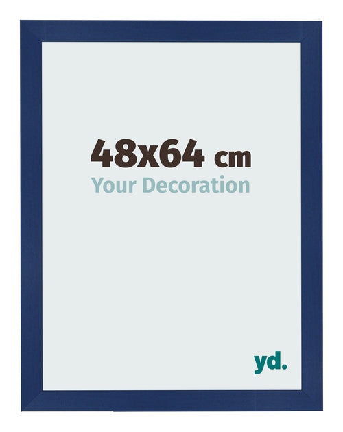 Bilderrahmen 48x64cm Dunkelblau Gewischt MDF Bologna Vorne Messe | Yourdecoration.at