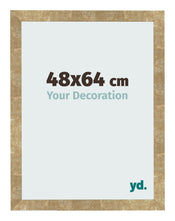 Bilderrahmen 48x64cm Gold Antik MDF Bologna Vorne Messe | Yourdecoration.at