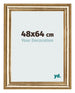 Bilderrahmen 48x64cm Gold Antik MDF Lazio Vorne Messe | Yourdecoration.at