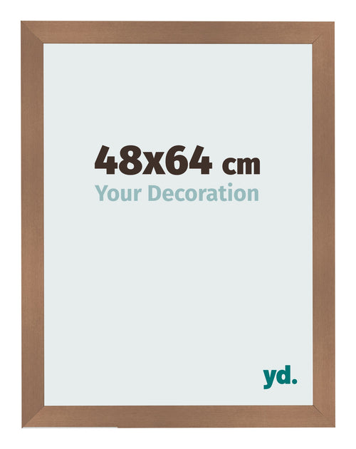 Bilderrahmen 48x64cm Kupfer Dekor MDF Bologna Vorne Messe | Yourdecoration.at