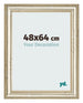 Bilderrahmen 48x64cm Metallglanz MDF Lazio Vorne Messe | Yourdecoration.at