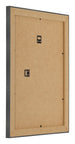 Bilderrahmen 48x64cm Schwarz Silber Poliert MDF Pisa Ruckseite Schrag | Yourdecoration.at