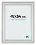Bilderrahmen 48x64cm Silber Matt MDF Lazio Vorne Messe | Yourdecoration.at
