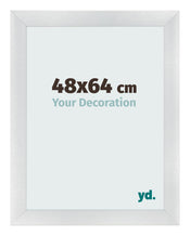 Bilderrahmen 48x64cm Silber Schwarz Gewischt MDF Pisa Vorne Messe | Yourdecoration.at