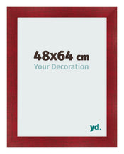 Bilderrahmen 48x64cm Weinrot Gewischt MDF Pisa Vorne Messe | Yourdecoration.at