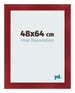 Bilderrahmen 48x64cm Weinrot Gewischt MDF Pisa Vorne Messe | Yourdecoration.at