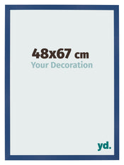 Bilderrahmen 48x67 cm Dunkelblau MDF Bologna Vorne Messe | Yourdecoration.at