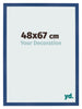 Bilderrahmen 48x67 cm Dunkelblau MDF Bologna Vorne Messe | Yourdecoration.at
