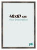 Bilderrahmen 48x67 cm Oxidiertes Metall MDF Bologna Vorne Messe | Yourdecoration.at
