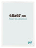 Bilderrahmen 48x67 cm Weiss Hochglanz MDF Bologna Vorne Messe | Yourdecoration.at