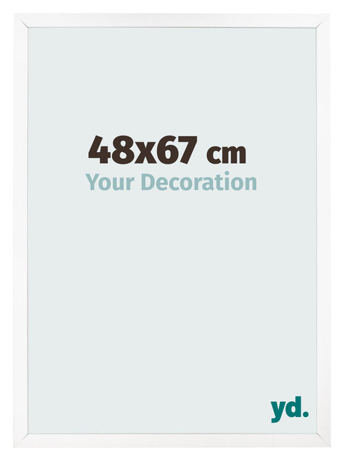 Bilderrahmen 48x67 cm Weiss Matt MDF Bologna Vorne Messe | Yourdecoration.at