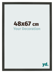 Bilderrahmen 48x67cm Antrazit MDF Bologna Vorne Messe | Yourdecoration.at