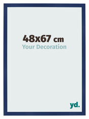 Bilderrahmen 48x67cm Dunkelblau Gewischt MDF Bologna Vorne Messe | Yourdecoration.at