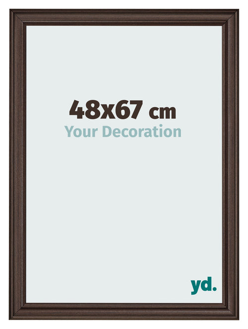 Bilderrahmen 48x67cm Eiche Dunkel MDF Lazio Vorne Messe | Yourdecoration.at