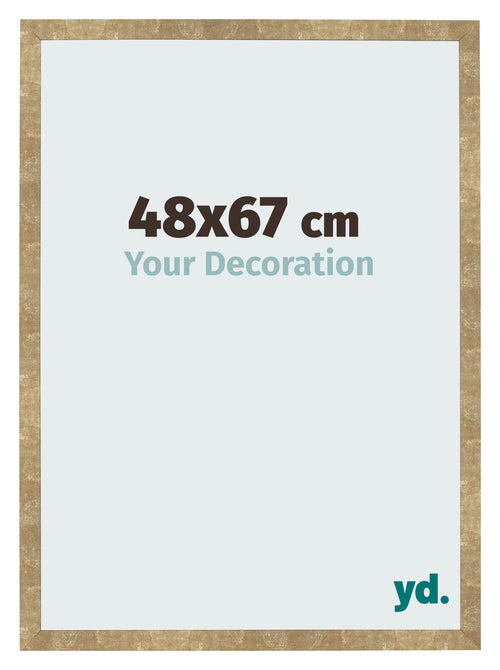 Bilderrahmen 48x67cm Gold Antik MDF Bologna Vorne Messe | Yourdecoration.at
