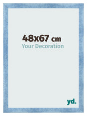 Bilderrahmen 48x67cm Hellblau Gewischt MDF Pisa Vorne Messe | Yourdecoration.at